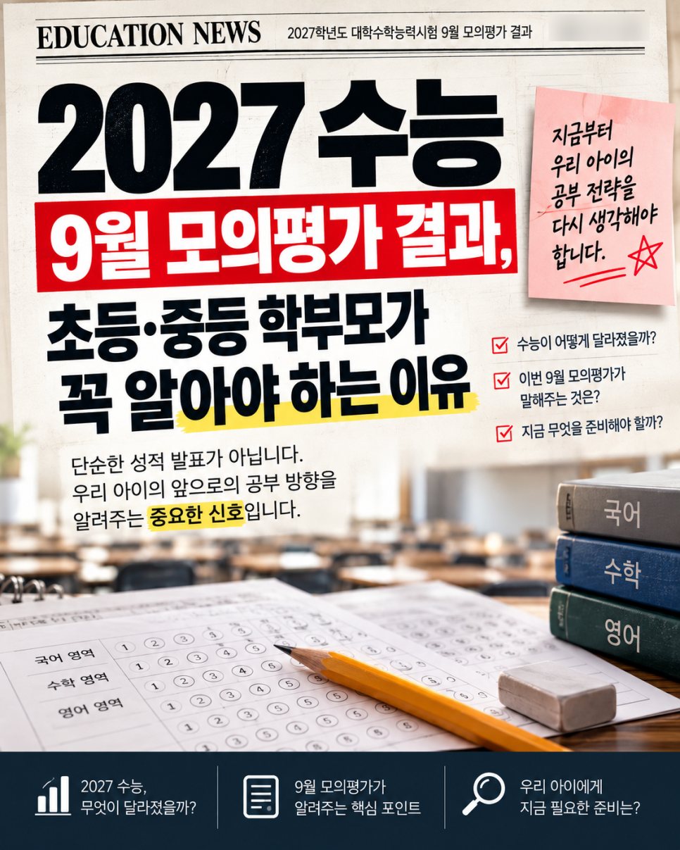 2027 수능 9월 모의평가 결과 정리 표지